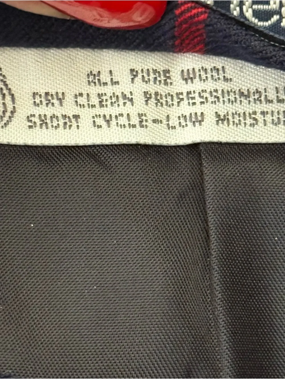 Vintage Burberrys Plaid Skater Skirt Size 10 Black Gray Red Preppy Y2K Chic - Picture 6 of 9